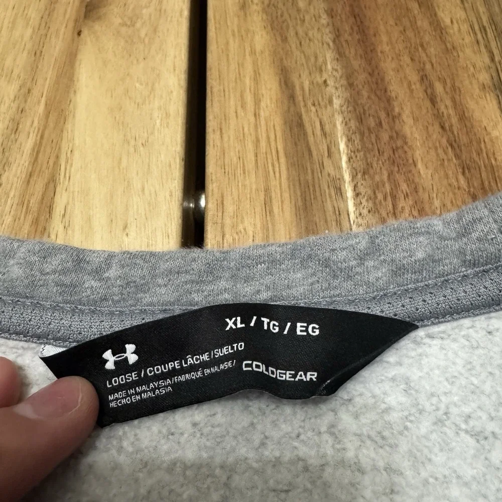 Nashville Predators Sweatshirt Mens XL Gray Under Armour Coldgear NHL Hockey - Picture 2 of 6